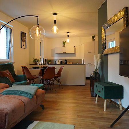 Design-Apartment I Direkt Im Zentrum I Boxspring I Nespresso I Terrasse Mit Garten I Parkplatz Bad Krozingen Buitenkant foto
