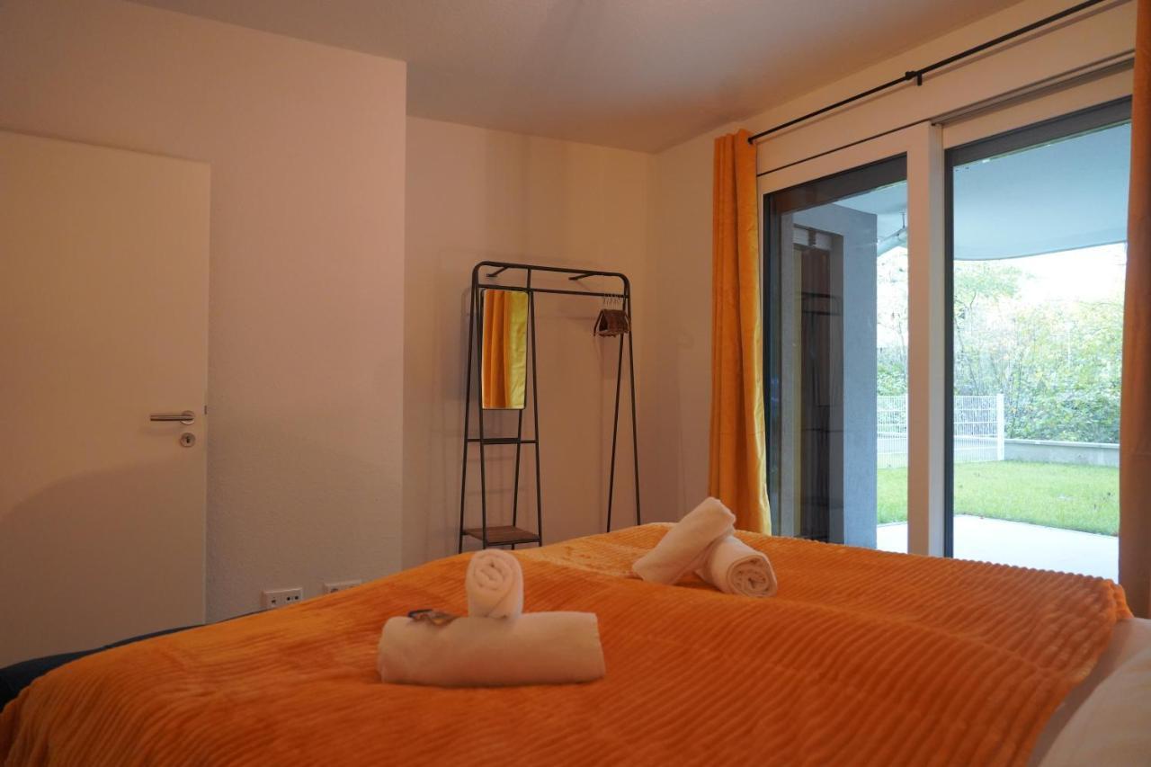 Design-Apartment I Direkt Im Zentrum I Boxspring I Nespresso I Terrasse Mit Garten I Parkplatz Bad Krozingen Buitenkant foto