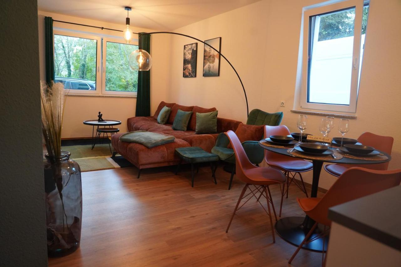 Design-Apartment I Direkt Im Zentrum I Boxspring I Nespresso I Terrasse Mit Garten I Parkplatz Bad Krozingen Buitenkant foto