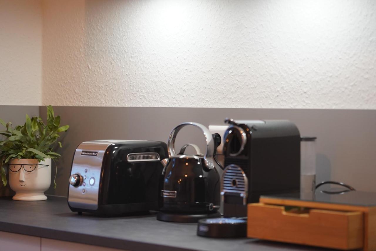 Design-Apartment I Direkt Im Zentrum I Boxspring I Nespresso I Terrasse Mit Garten I Parkplatz Bad Krozingen Buitenkant foto